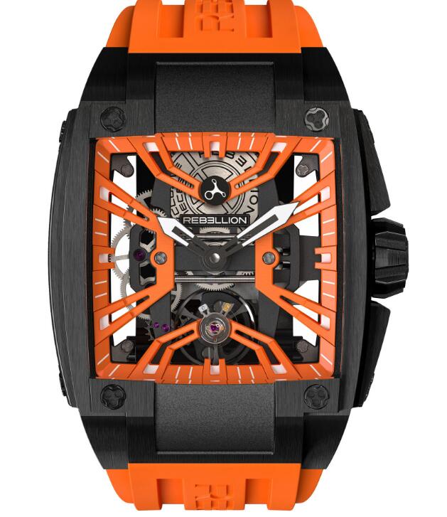 Rebellion Re-Volt Orange Edition REV.TI.DLC.ORA replica watches